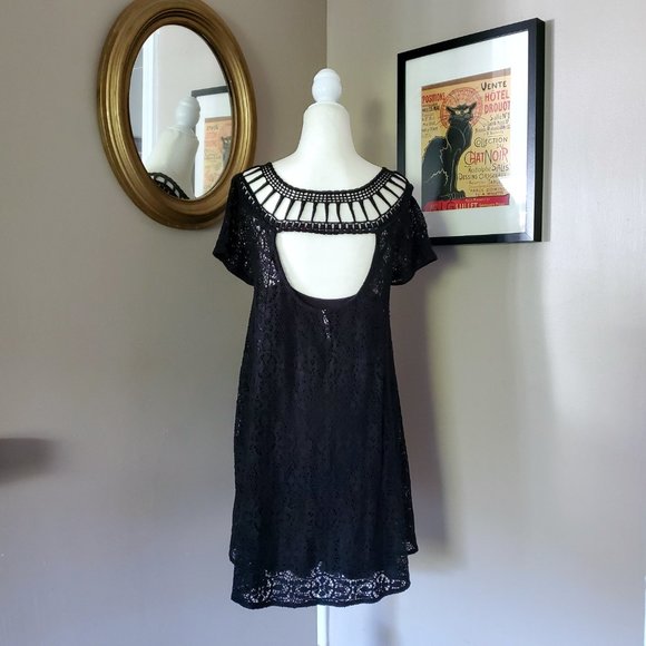 Free People RARE Holy Mountain Crochet Mini Dress Size Small EUC - Picture 10 of 16